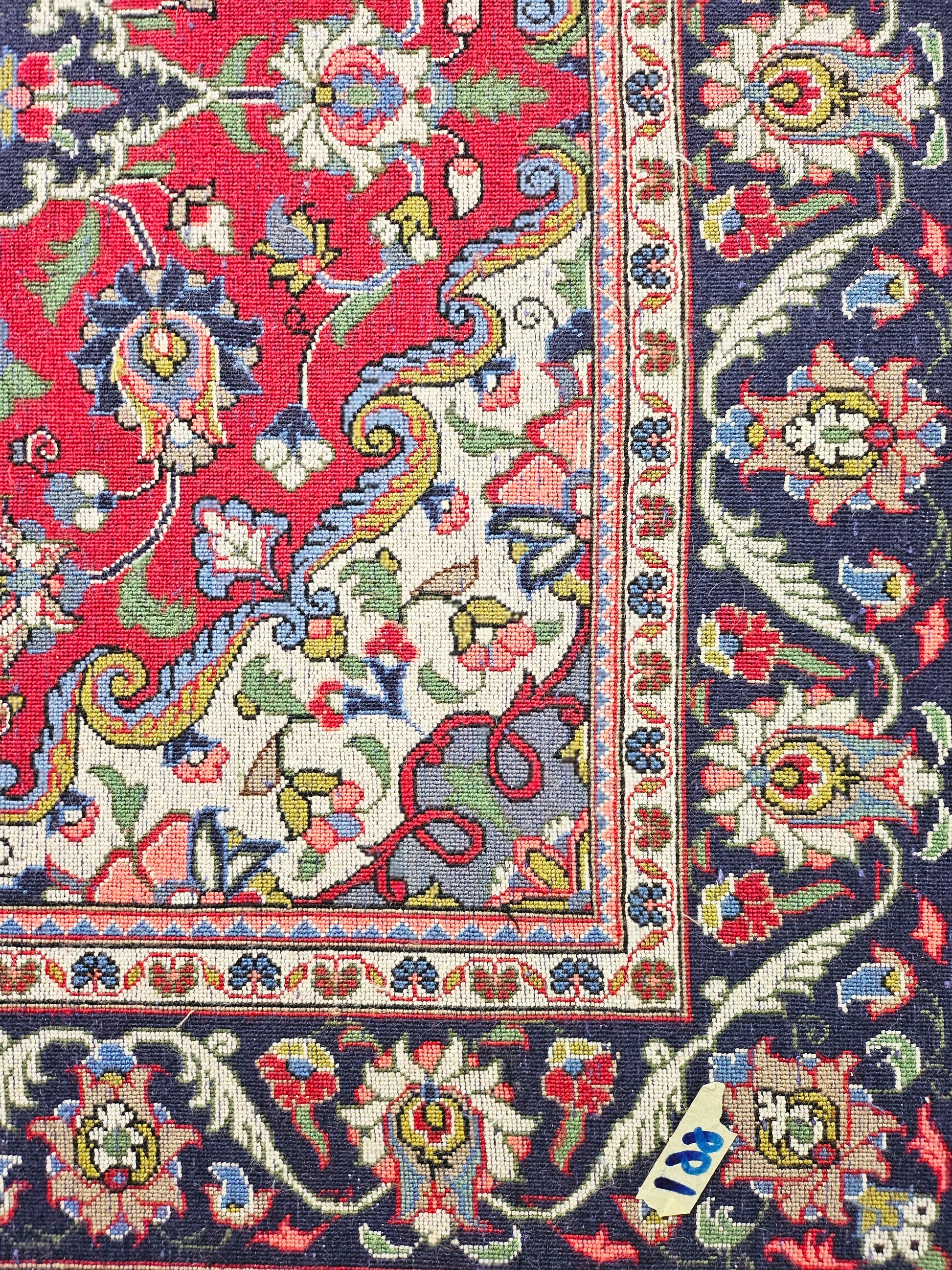 Handmade Kashan Floral Persian Rug